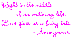 Love gives us a Fairy Tale